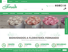 Tablet Screenshot of floristeriafernando.com